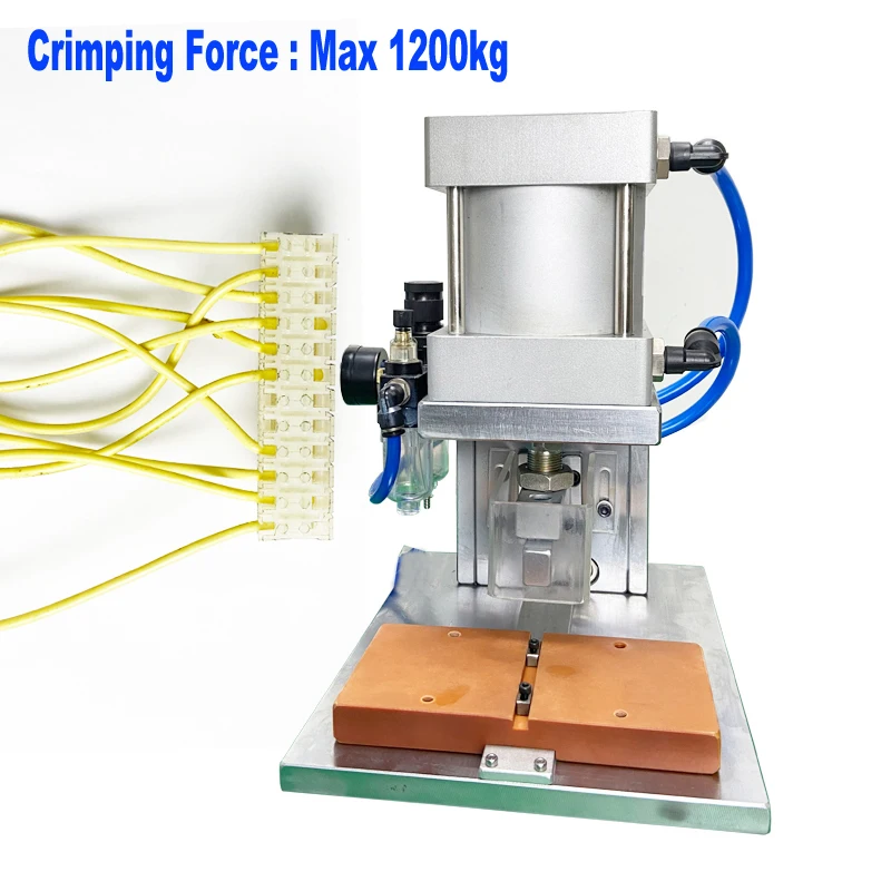 Customized Pneumatic IDC Connector Crimping Machine Crimping Force 12058N Air Pressure 0.6 MPa
