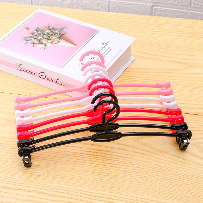 Colorful Plastic Hanger for Lingerie, Bra, Bikini, Sexy Nightdress, Underwear, Lace Panties Hanger, 30 PCs/Lot