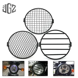 6inch Motorcycle Universal Vintage Headlight Protector Retro Grill Light Lamp Cover For Cafe Racer Harley Ducati Chopper Benelli