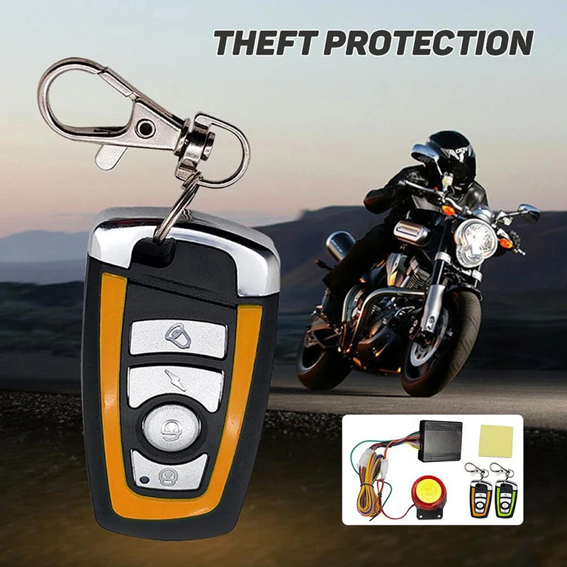 Motorcycle Anti-theft 125dB Universal Two-way Motorcycle Security Alarm System