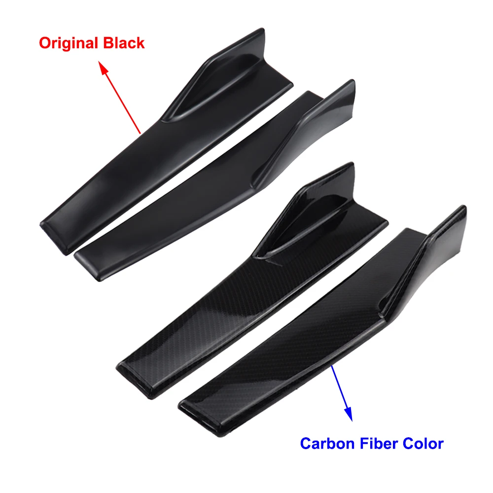 2Pcs/Set Car Wide Body Side Skirts Splitters Kit Modified Sideskirts Rocker Anti-Scratch Winglet Wings Bumper 45cm Universal