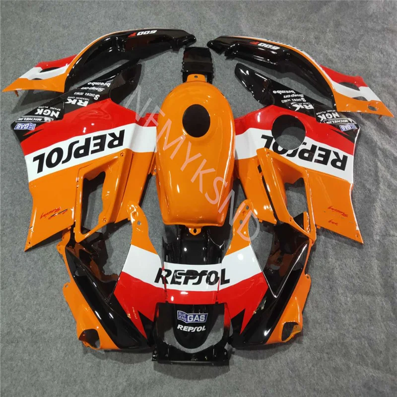 Custom plastic fairing for HONDA 1991 1992 1993 1994 orange red black white motorcycle body fairing CBR 600 F2 91-94  fairing