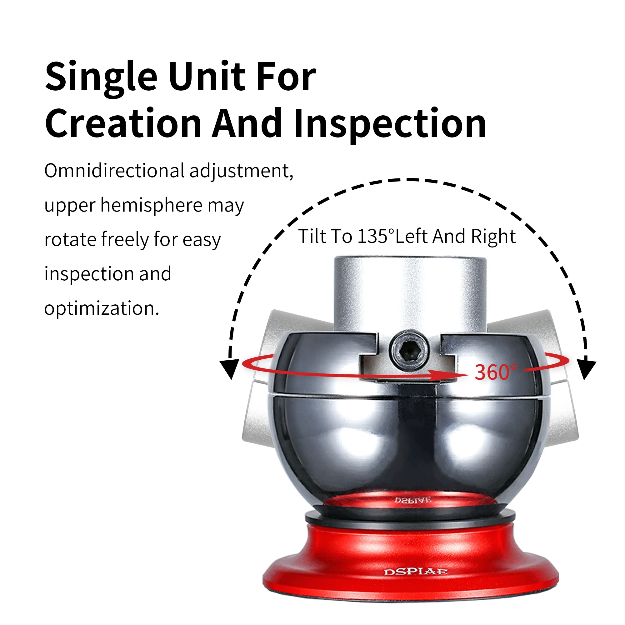 DSPIAE AT-SV Omnidirectional Spherical Vise Military Model Making Tool Assembly Retrofit Gundam Hobby DIY