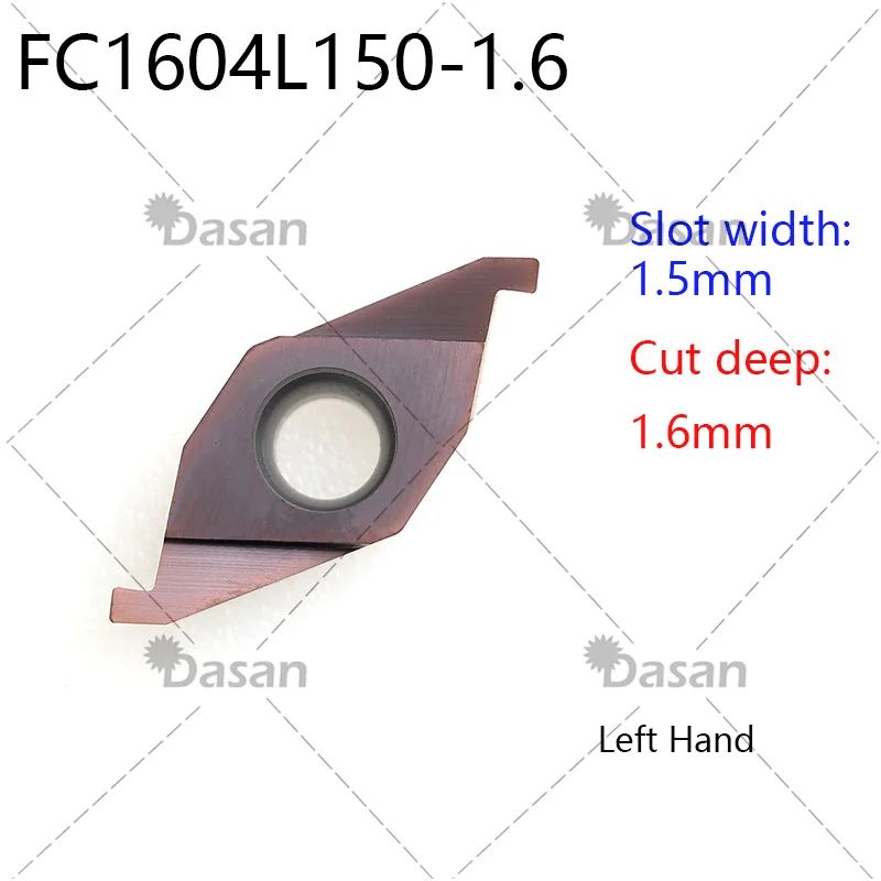 FC1604 FC1604R FC1604L FC1604R100 FC1604R150 FC1604R200 FC1604R250 FC1604R300 ED Carbide Inserts Grooving Blade CNC Cutter Tool