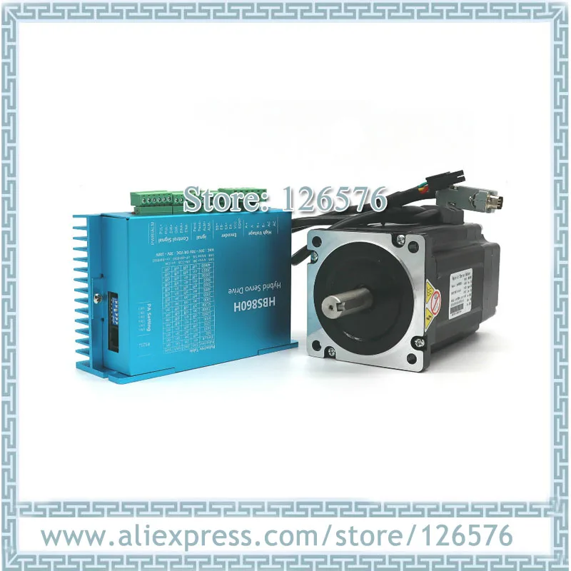 

Total Closed Loop stepper Motor 4.5N.m 2 phase Nema34 86HBS45 + HBS860H Driver with 3 meter encoder cable