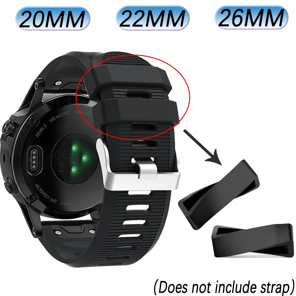 20 мм/22 мм/26 мм сменный ремешок для часов кольца для Garmin Fenix 3 5 5S 5X Plus/iPhone 6S/6 6X Pro Smart аксессуары для часов Ремешок Хранитель петля