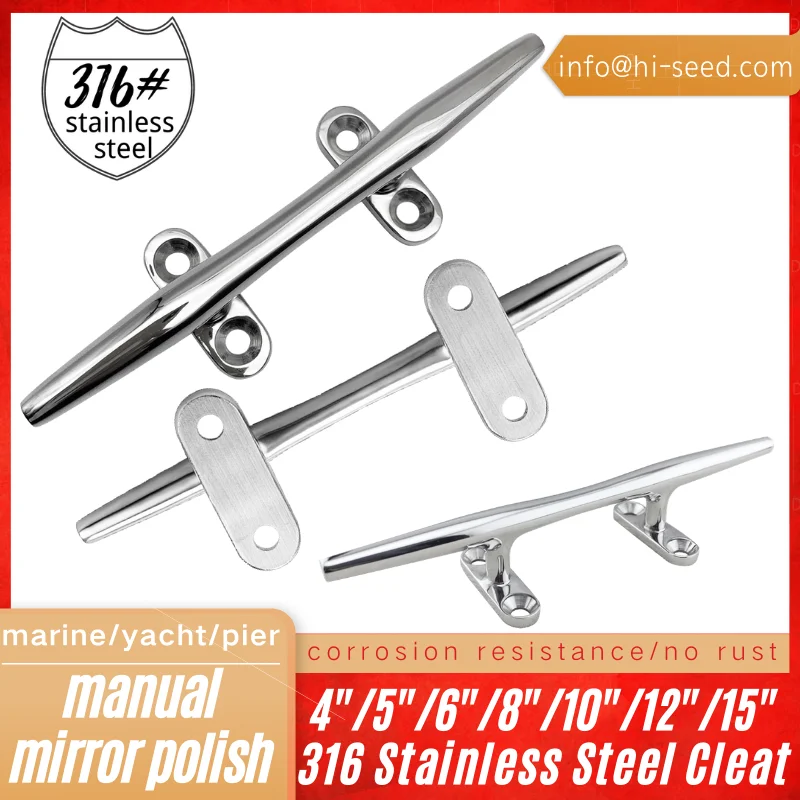 Marine Hardware Accessories Deck Dock Morning Small Boat Stainless Steel 316 Cleat