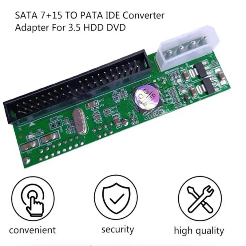 SATA TO PATA IDE Converter Adapter Plug&Play Module Support 7+15 Pin 3.5/2.5 SATA HDD DVD Adapter