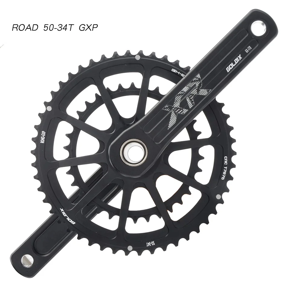 10 11 Speed Road Folding Bike Crankset 165/170/172.5/175mm Crank 50/34T 52/36T 52/42T 53/39T Chainring FOR SHIMANO SRAM GXP