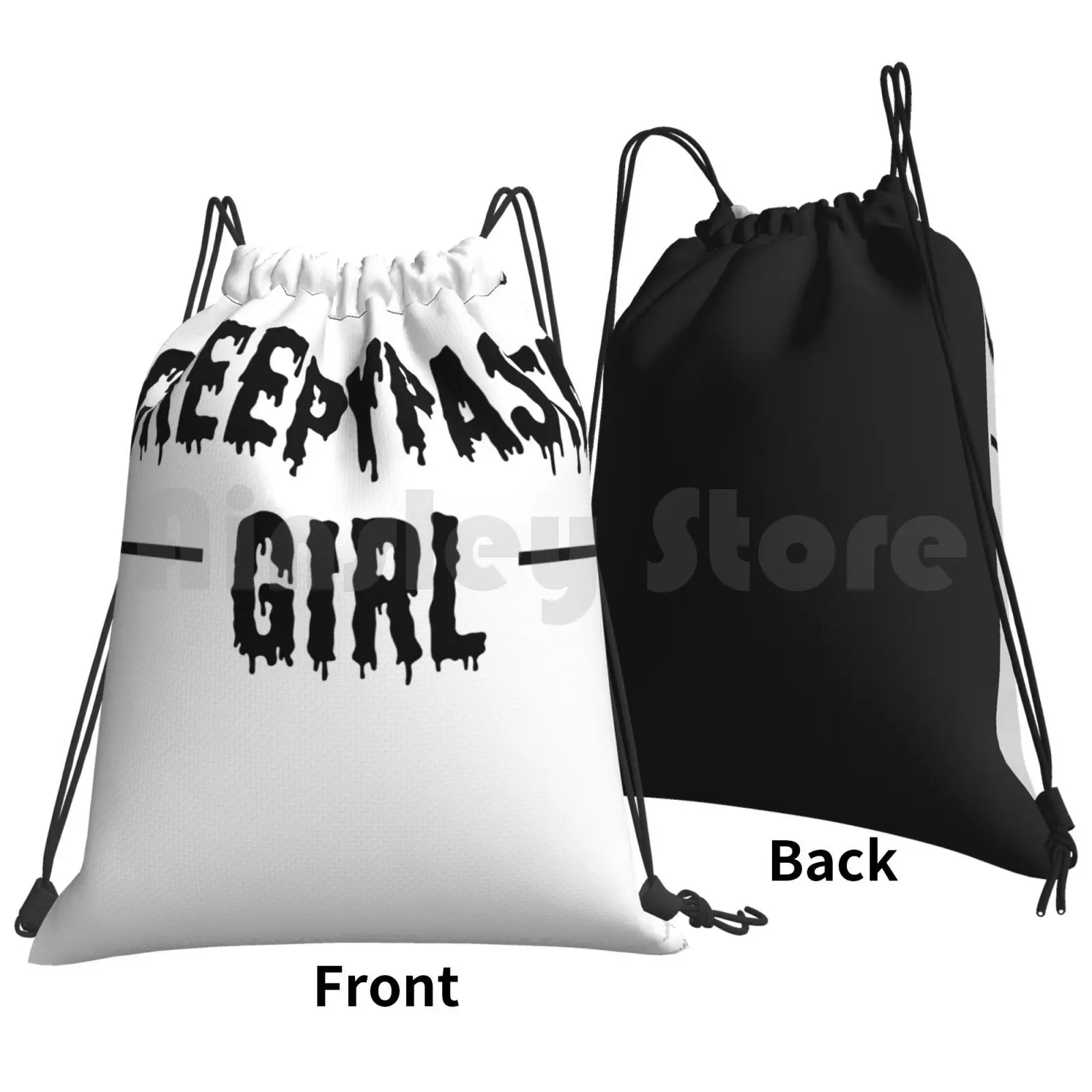 Creepypasta Girl Backpack Drawstring Bag Riding Climbing Gym Bag Horror Horror Stories Creepypastas For Scary Movie Lovers