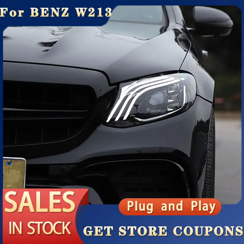 

For BENZ W213 Head lights 2016-2019 E200 E300 E260 E350 LED Headlight DRL Hid Bi Xenon Auto Accessories