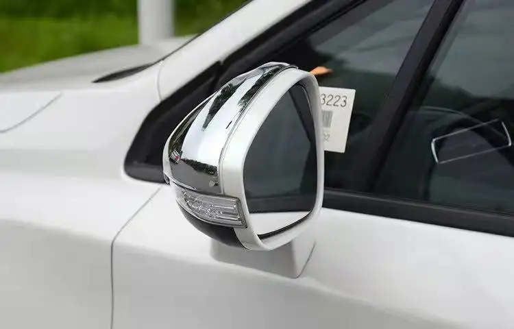 ABS Chrome Car Side Rear view Mirror Cover Overlay Cap For Peugeot 508 2014-2018 Car Exterior Side Wing Rearview Mirror Cover