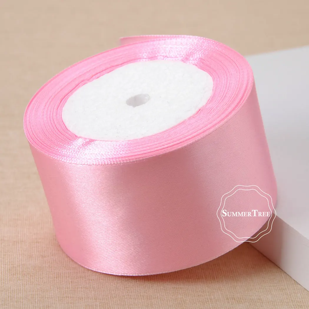 25yards 2inch Satin Ribbon Sash Gift Bow DIY Craft Wedding Party Supplies Handmade Event Banquet Decoration