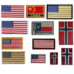 Embroidered Pieces Of National Flags and Badges, High-quality High-temperature Ironing Pieces For Clothing Decoration