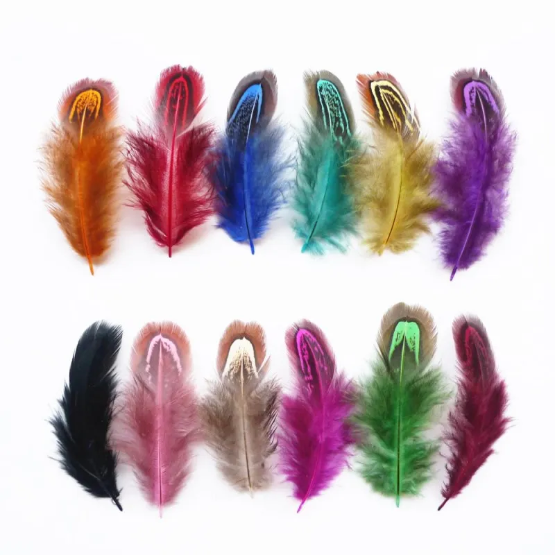 Plumes 4-8cm Multi colour Pheasant Plume Feather Natural Feathers for DIY Party Jewelry Accessories Home Decorative