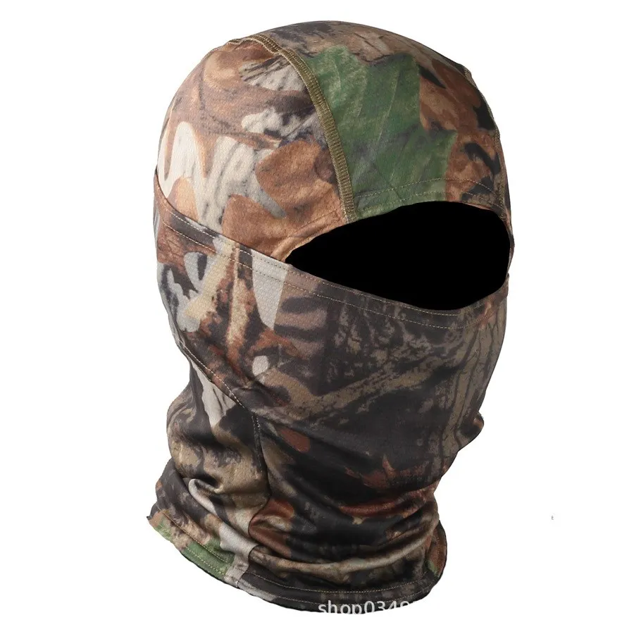 Bionic Camouflage Mask Headgear Fan Outdoor Hunting Riding Hiking Windproof Protective Face Mask Scarf