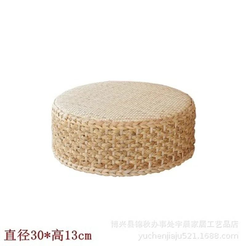 Household Handmade Rattan Bay Window Table Simple Small Table Solid Wood Small Coffee Table Kang Table Creative Tatami Low Table
