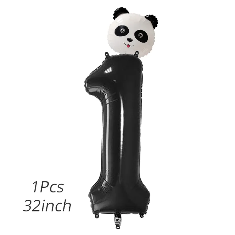 Cartoon Panda Theme Birthday Party Decorations Kids Disposable Tableware Set Plate Napkins Cup Ballon Baby Shower Party Supplies