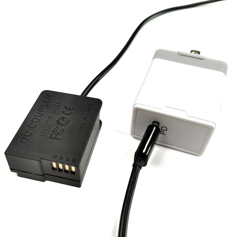 USB-C BLC12 Dummy Battery DMW-DCC8 DC Coupler PD Type C Interface Cable for GX8 FZ200 G7 G6 G5 GH2 G80 G85 Camera