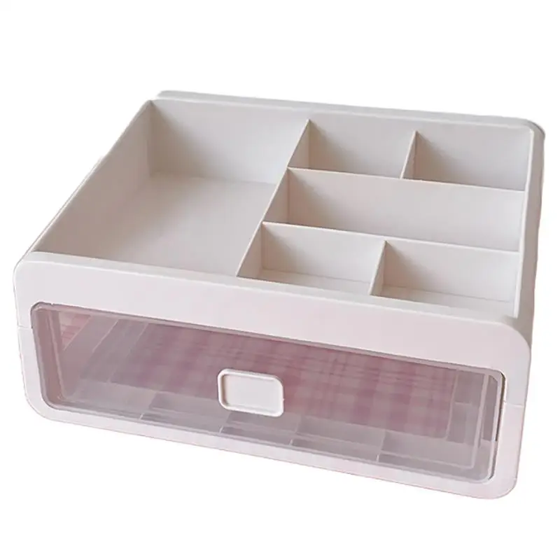 

Настольный ящик для хранения ювелирных изделий, современный ящик для хранения жемчужных бусин, пластиковый контейнер-органайзер для косметики, серег