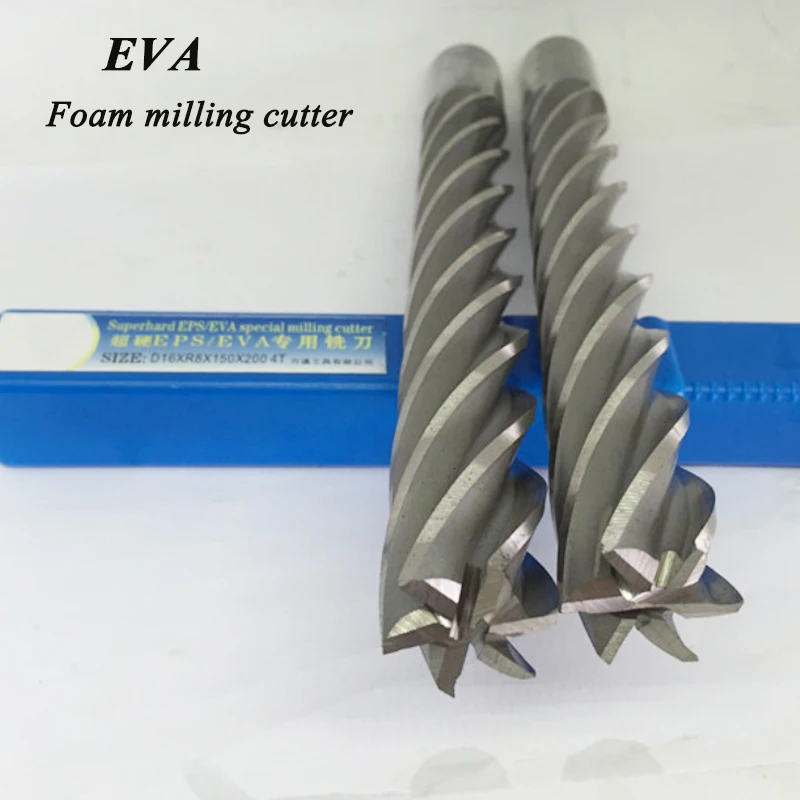 Foam Cutting High Speed Steel Extra Long Straight Shank End Mill Bits EVA Engraving Cutter