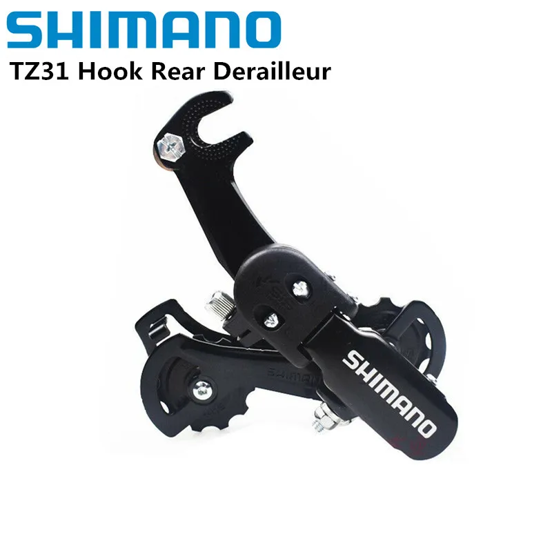 Shimano TOURNEY RD-TZ31-A-GS 6 velocidades 7 velocidades 18 velocidades 21 velocidades gancho e olho desviador traseiro para mtb mountain bike