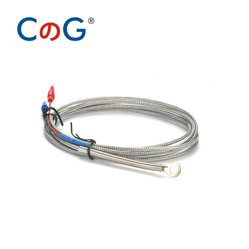 CG 5mm Hole 1m 2m 3m 5m Washer Gasket Type Probe K J Temperature Thermo Sensor Cable for Industrial Temperature Controller