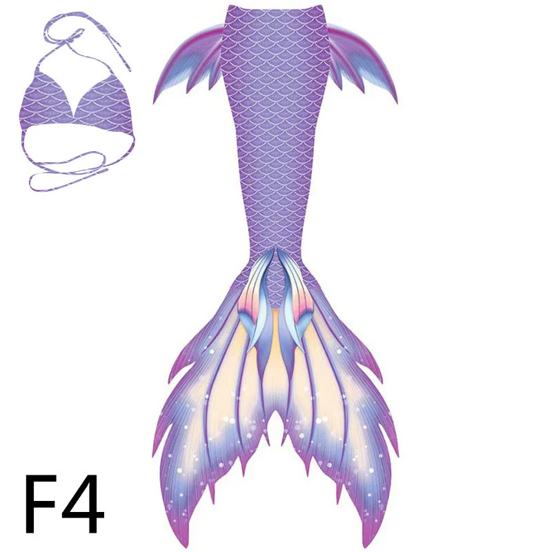 3pcs new style mermaid super long fishtail swimsuit bra cosplay mermaid summer swimming aquarium custom performance costume