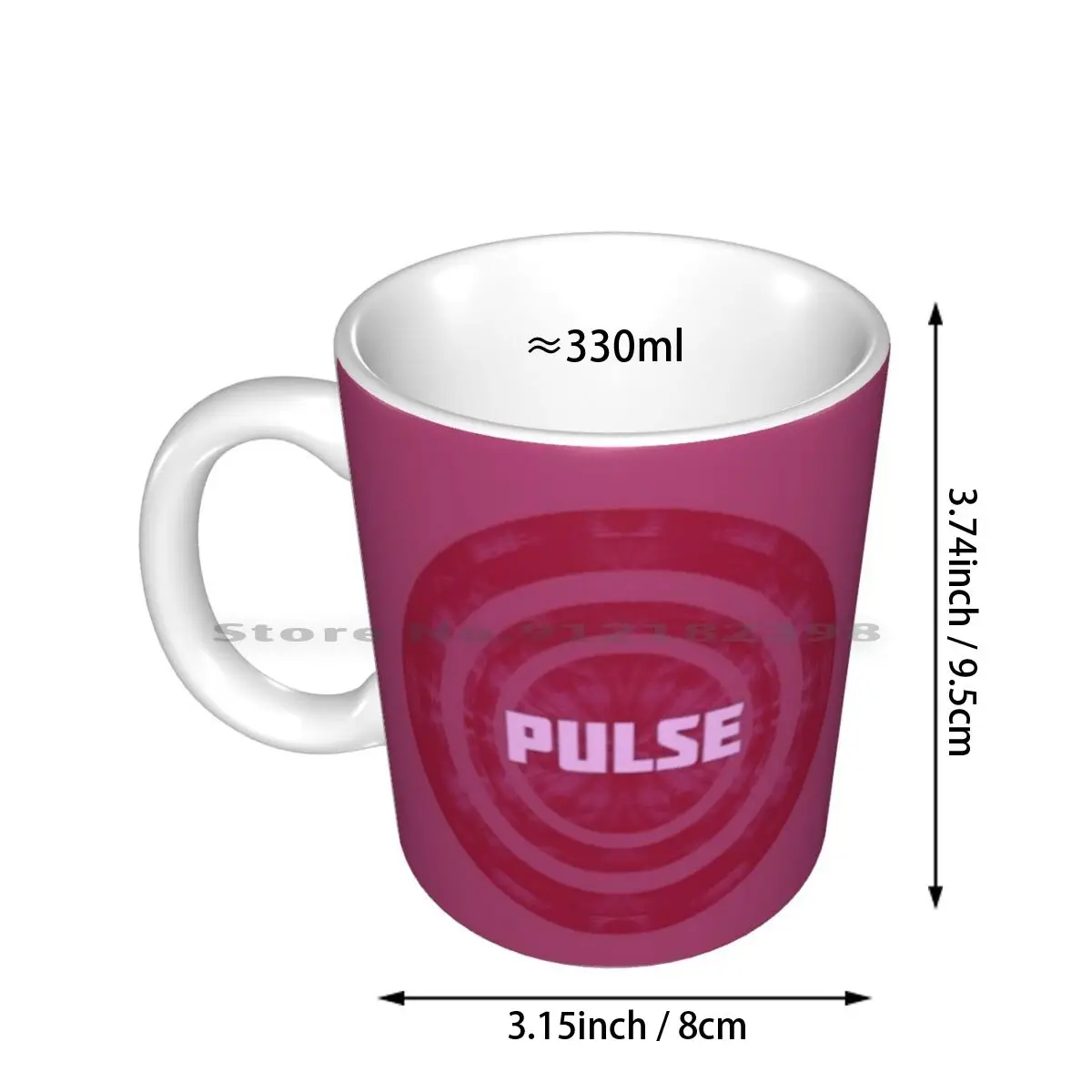 Pulse Ceramic Mugs Coffee Cups Milk Tea Mug Pulse Red Mortal Kombat Clan Rocket League Clan Rocket League Fire Showmatch Osm