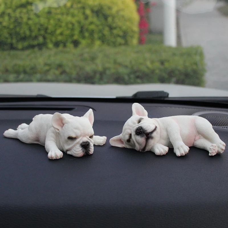 家の装飾のためのかわいい樹脂の車の犬の装飾,車のギフトの装飾アクセサリー