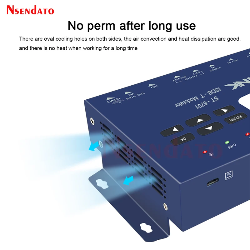 SATLINK ST-6701 HDMI ISDB-T RF Modulator 1 Route MPEG1/4 Satlink ISDB T RF Modulator ST6701 H.264 AVC encoder for Brazil Japan