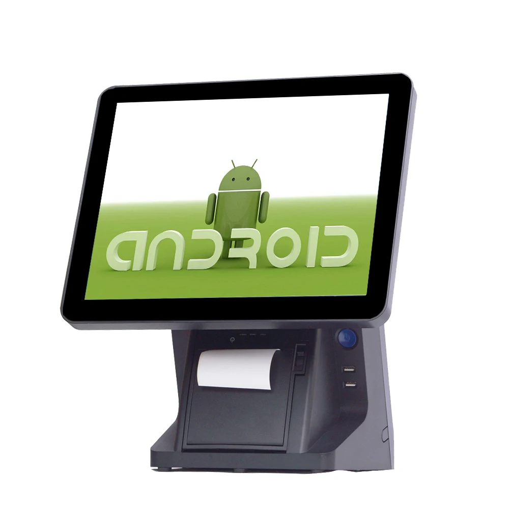 ComPOSxb pos terminal windows/android pos machine built-in 80mm printer 15 inch capacitive touch pos system