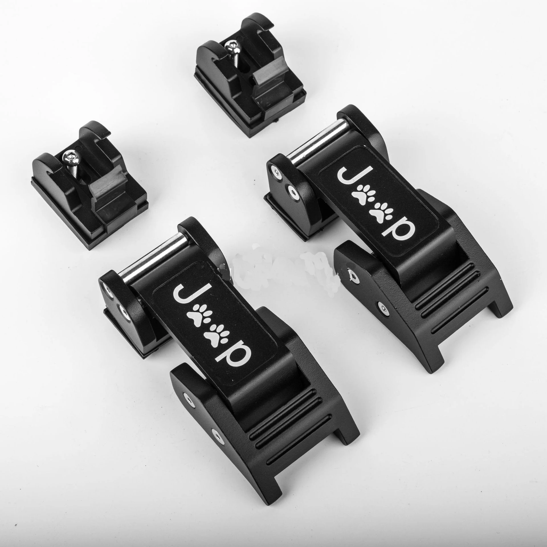 1 Pair Aluminum Hood Latches Catch Cap Kit American Flag Style For Jeep Wrangler JL JLU JK JKU Gladiator JT 2007-2021