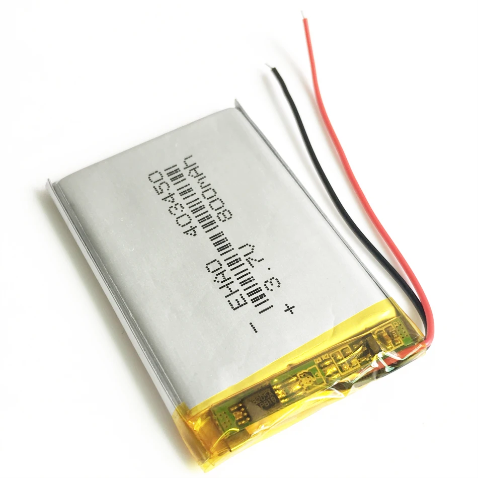 Células de bateria recarregáveis 3.7 do lipo do polímero do lítio 800 v 403450 mah para o orador do gravador da câmera da almofada de mp3 dvd