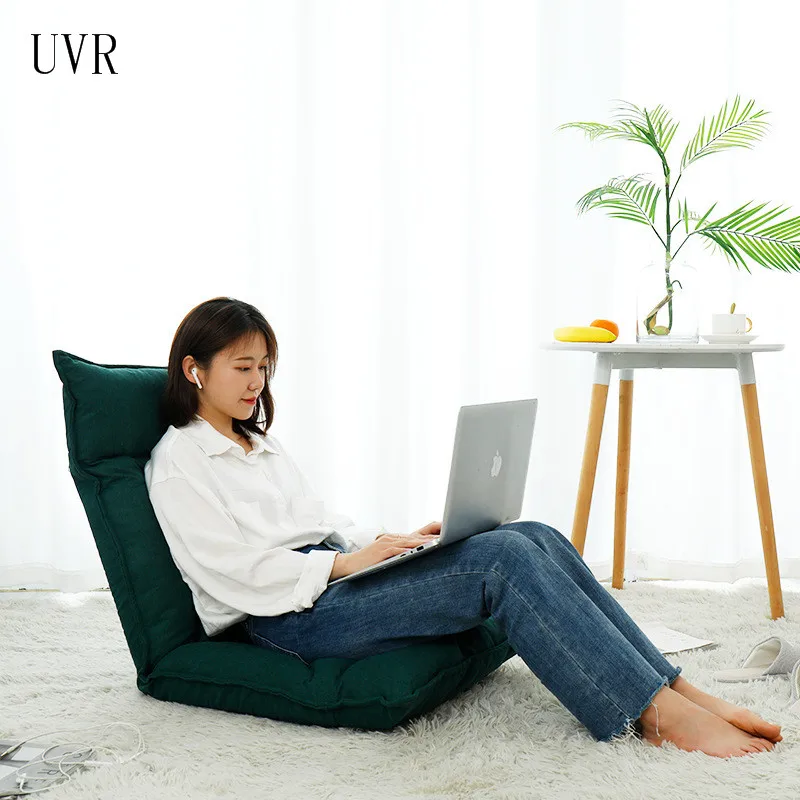 UVR Tatami Bed Foldable Small Sofa Chair Bedroom Balcony Chaise Lounge Chair Living Room Reading Chair Window Chair Lazy Sofa