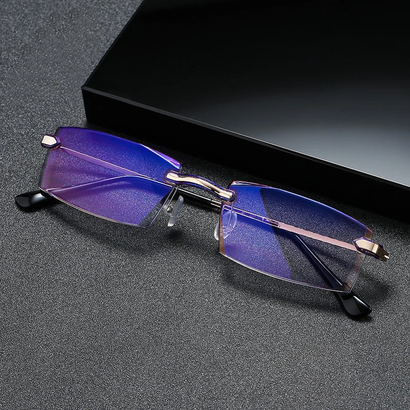 Customized Finished Myopic Glasses Ultralight Comfortable Frame Glasses Men Women Anti Blue Light Myopia Spectacles -1.0 ~ -4.0