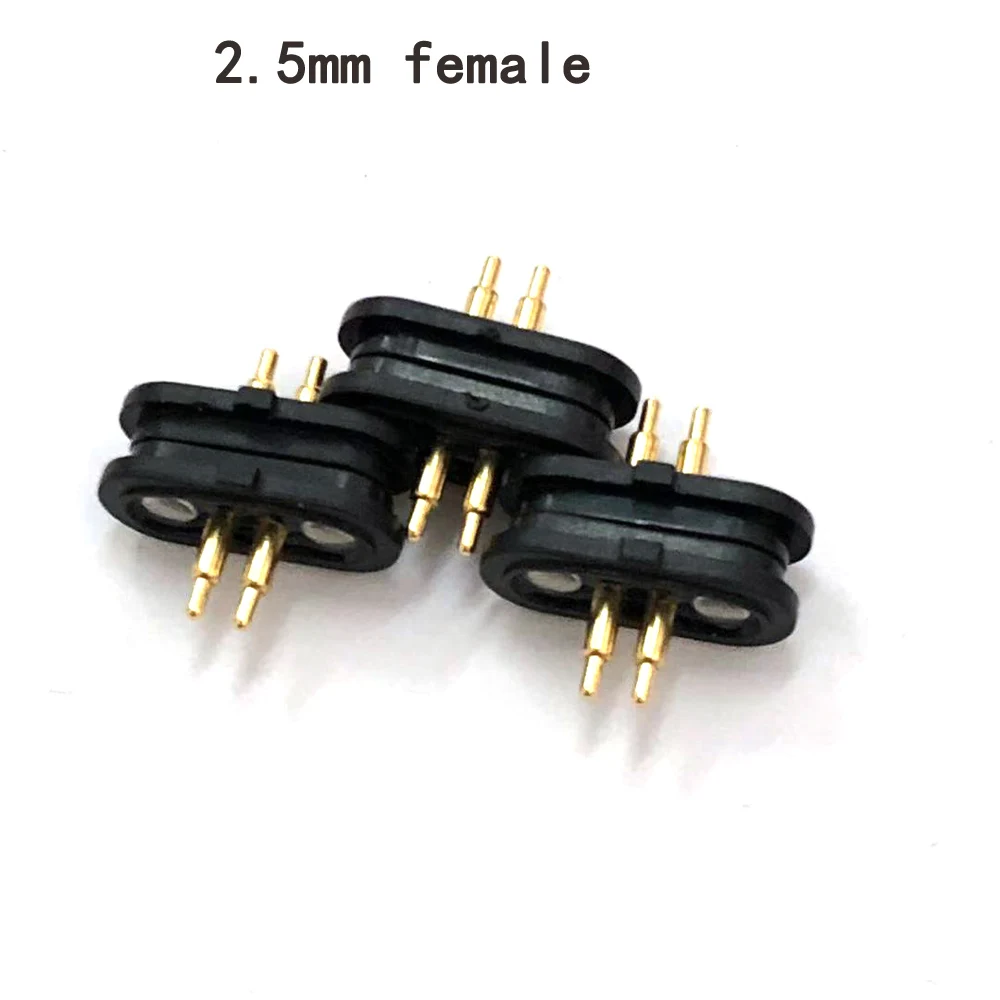 2Pcs 5Pcs Intelligente Lente-Geladen Magnetische Pogo Pin Connector 2 Pole Pitch 2.54 Mm Door Gat Vrouwelijke dc Power Charge Probe