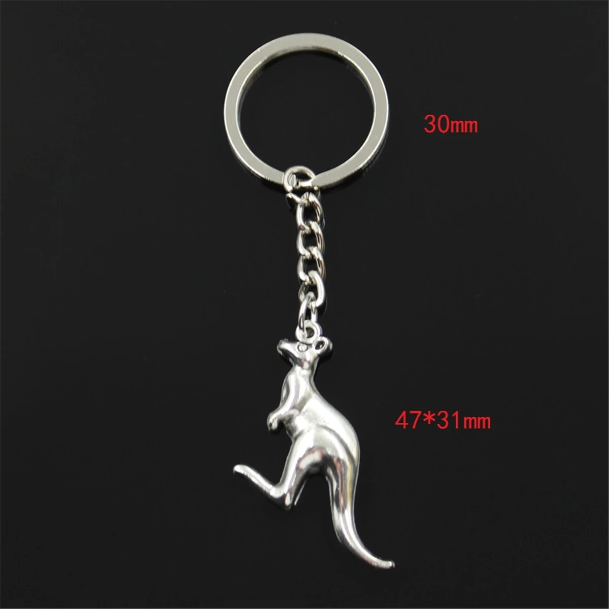 New Hot Men Key Ring Metal Key Chain Keychain Gift Jewelry Bronze Silver Color Australia Kangaroo Pendant Great Promotion