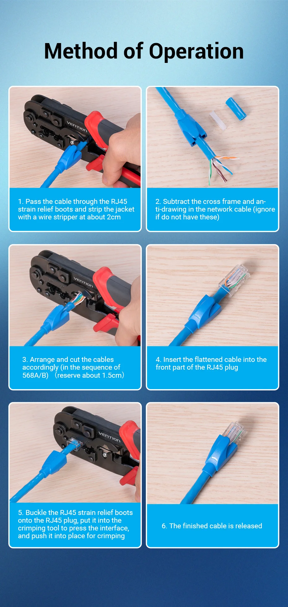Vention RJ45 Zugentlastung Stiefel Ethernet RJ45 Stecker Stiefel Stecker Abdeckung 50PCS RJ45 Stiefel Kappe Abdeckung für CAT5E/6 Ethernet Kabel – Detail 11