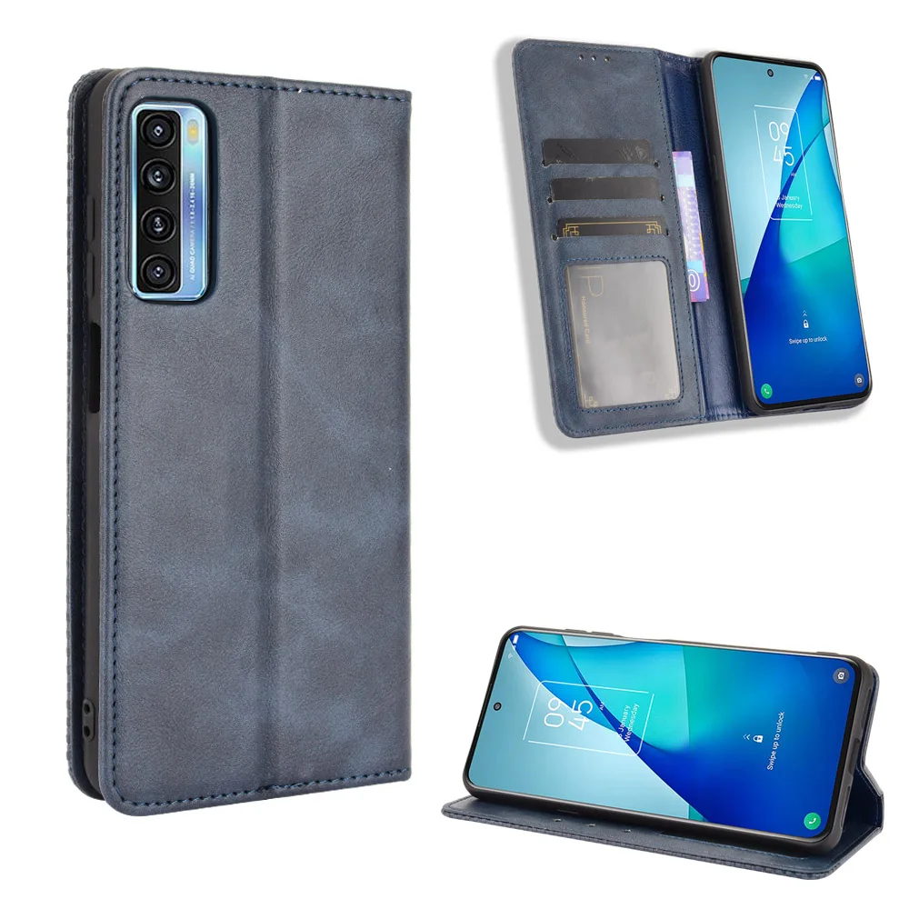 For TCL 20 5G Case Premium Leather Wallet Leather Flip Case For TCL 20 5G T781H T781K Case