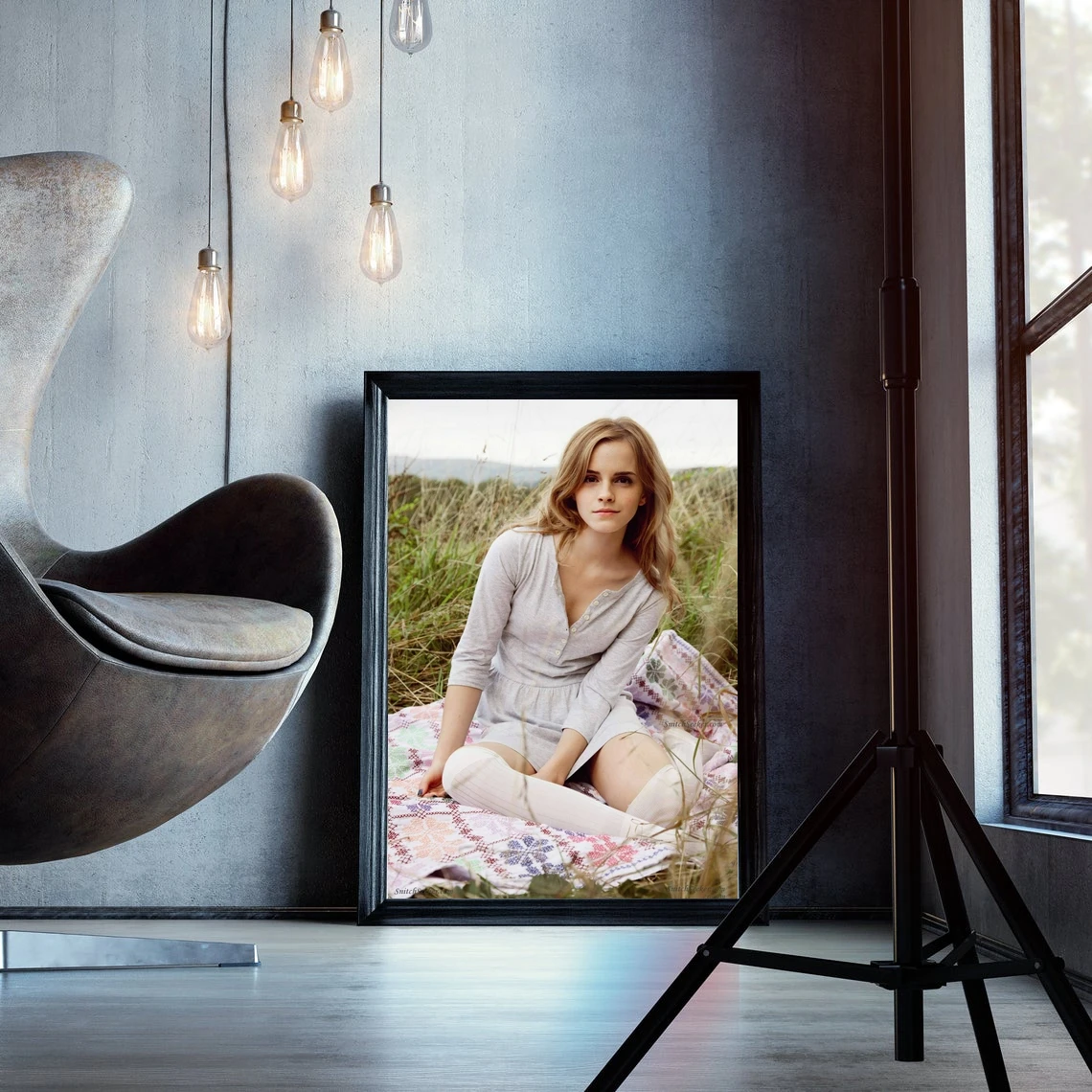 إيما واتسون ملصق ديكور المنزل طلاء جدران (بدون إطار)