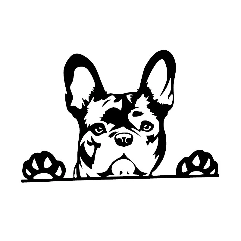 Car Sticker Creative Paws Up French Bulldog Frenchie Bully Dog Automobiles Motorcycles Exterior Accssories Vinyl Decals