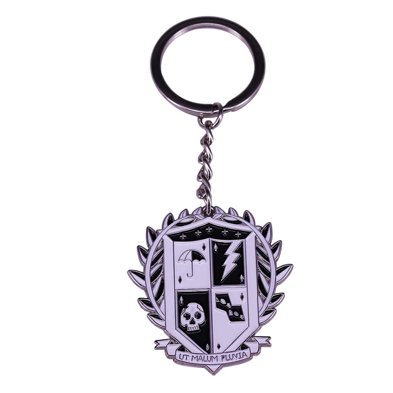 LLavero de The Umbrella Academy Crest Gerard Way Y SHERLOCK Ba, llavero de cómic extraordinario, éxito de Netflix, gran colección para fanáticos del espectáculo
