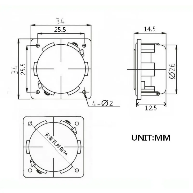 SOTAMIA 2Pcs 34MM Full Range Audio Mini Speaker Units 4 8 Ohm 4W Loudspeaker DIY Home Theater Bluetooth Sound Music Speaker