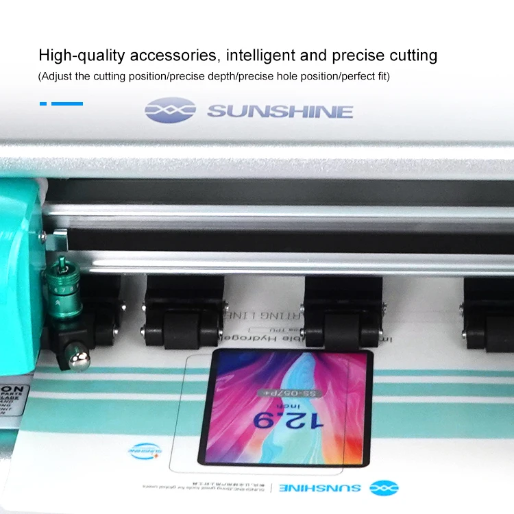 Sunshine SS-890C PRO 12.9 Inch Intelligent WIFi+Bluetooth Film Cutter For AirPods iPads phone watches laptops sheet Tape Cut