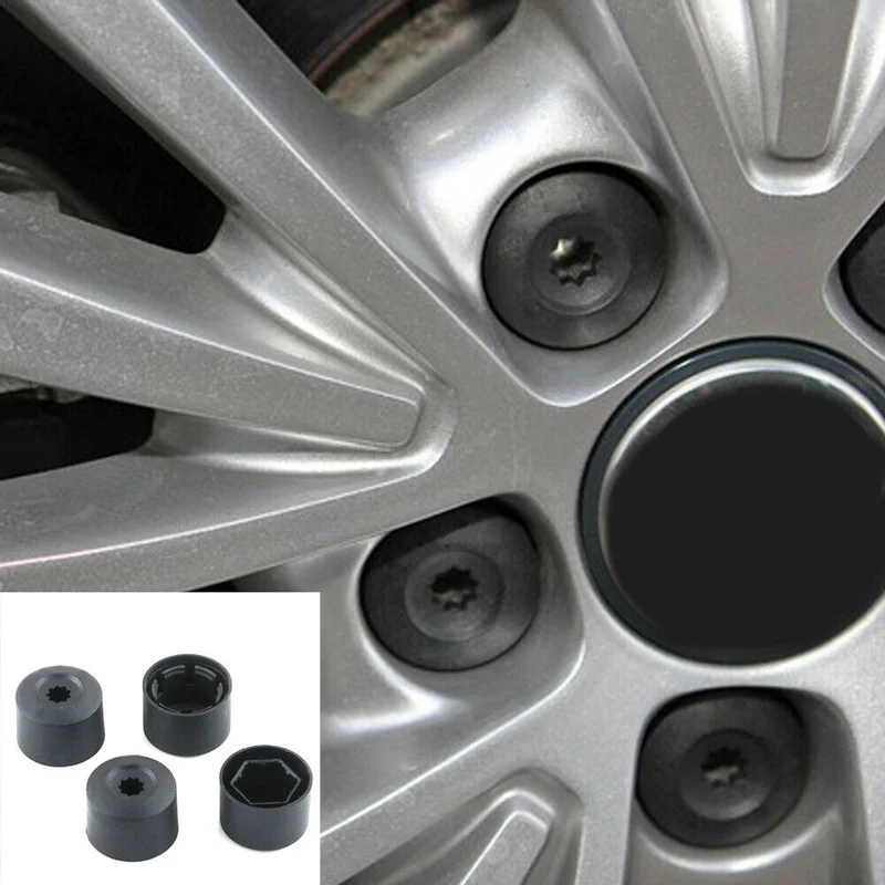 

20pcs Car Wheel Nut Bolt Tire Screw Dust Cover Cover Cap Accessories 17mm For VW Volkswagen Golf MK4 Passat Audi Beetle