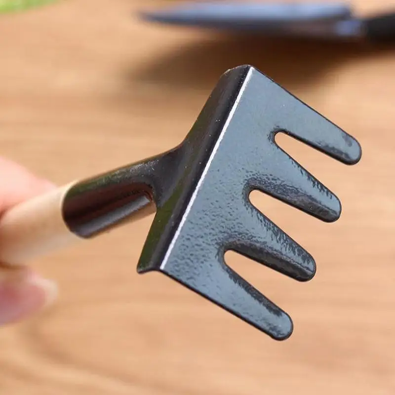 Stainless Steel Home Gardening Tool Set Balcony Home-grown Mini Digging Suits Three-piece Shovel Rake Garden Tools Combination