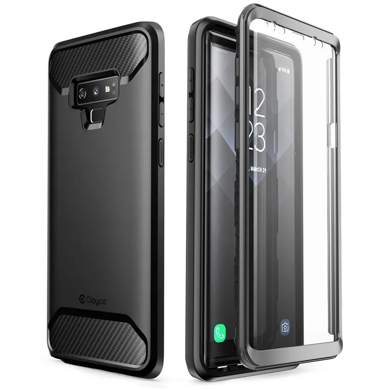 For Samsung Galaxy Note 9 Case Clayco Xenon Full-Body Rugged Cover with Built-in 3D Curved Screen Protector For Galaxy Note 9