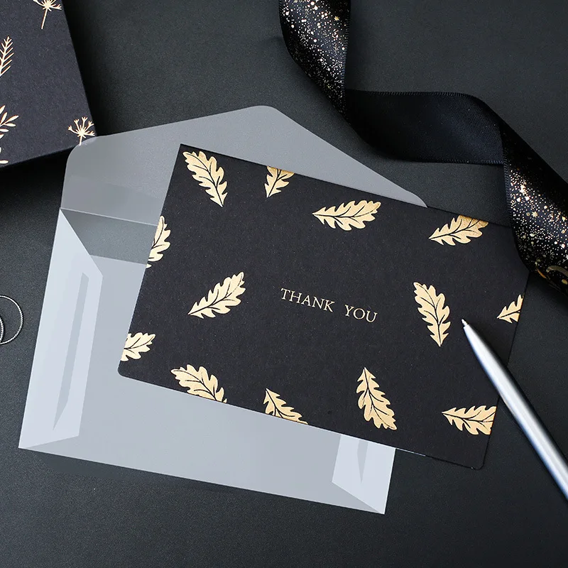 Bronzing Greeting Card Business Message Handwritten Card Holiday Card Birthday Gift Card Envelope Thank You Card Envelopes
