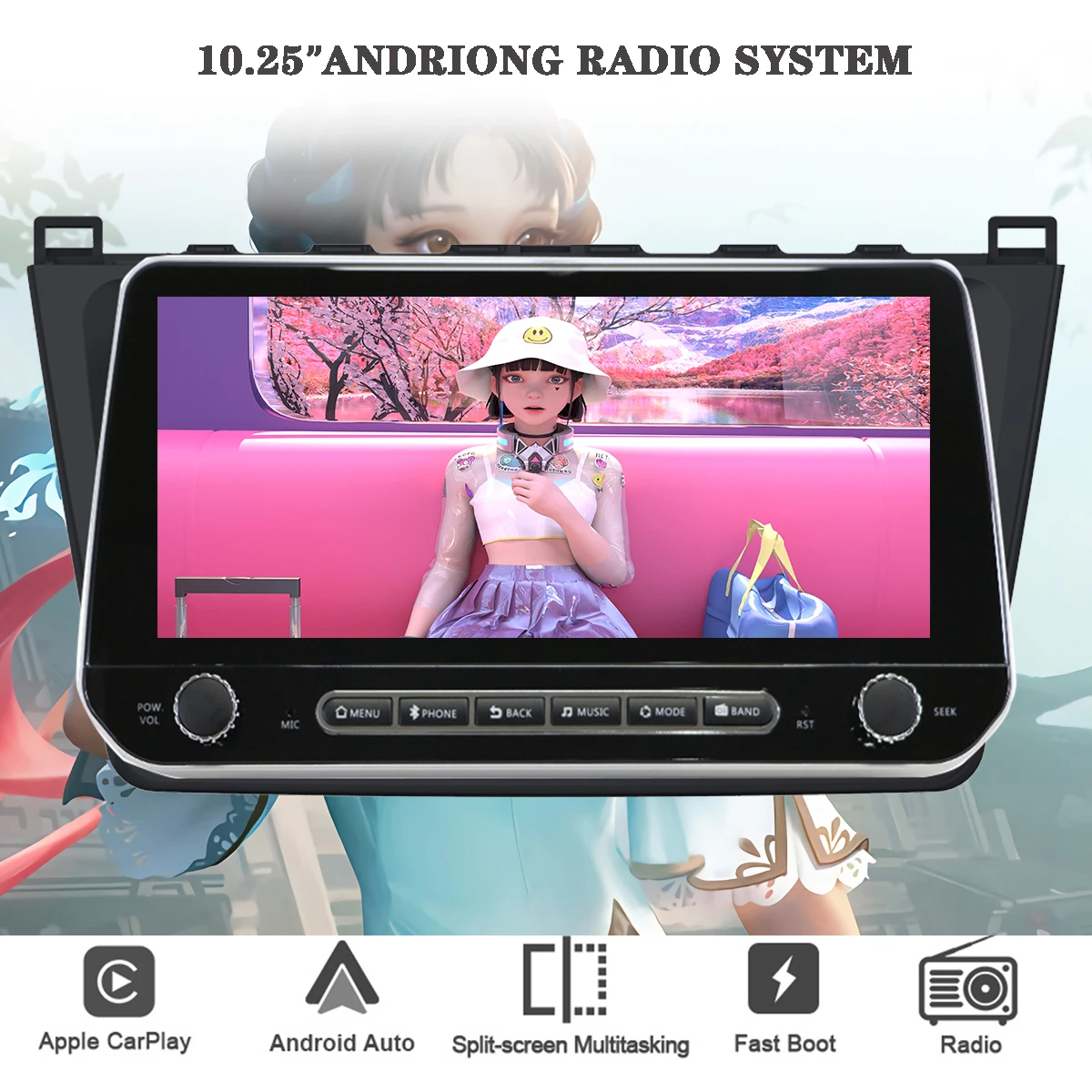 Car Radio GPS Navi Stereo Head Unit For Mazda 6 Rui wing 2008 - 2015 Android 13 8G+256G Video Multimedia Player Carplay Cassette